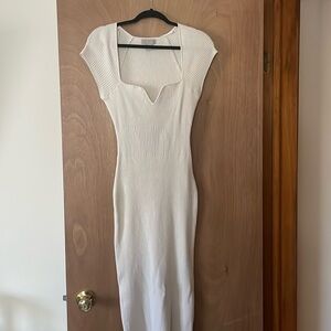H&M White Bodycon Dress